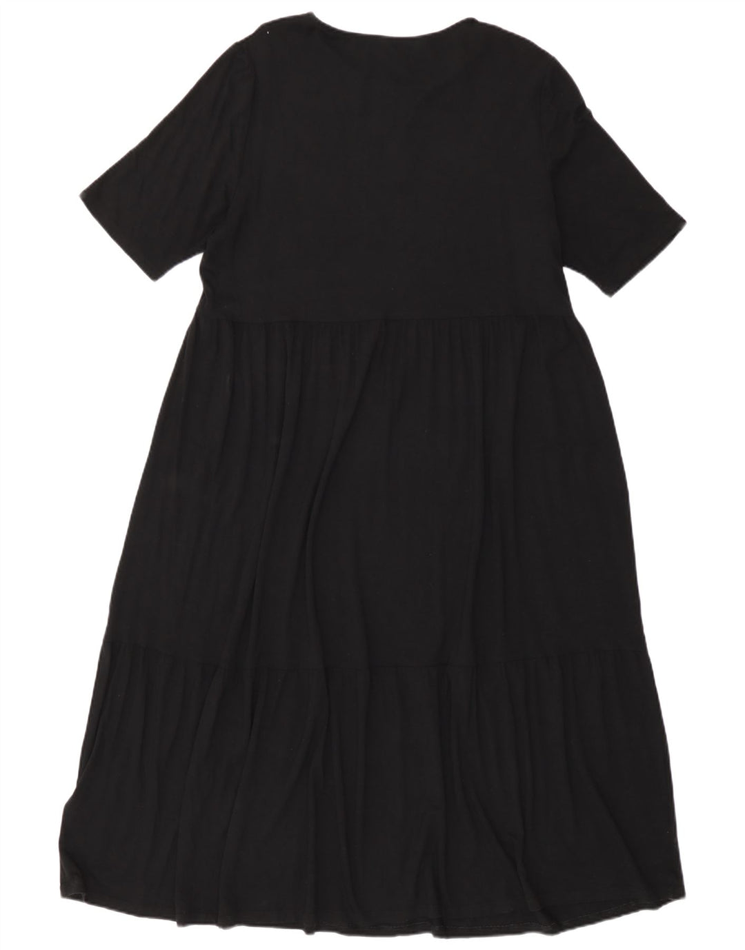 Marks & Spencer Damen Maxikleid UK 16 Large Schwarz Viskose