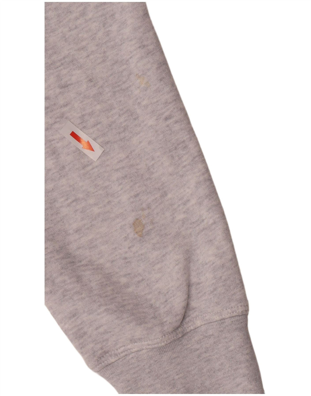 Nike Womens Crop Graphic Sweatshirt Pullover UK 10 Small Grau meliert