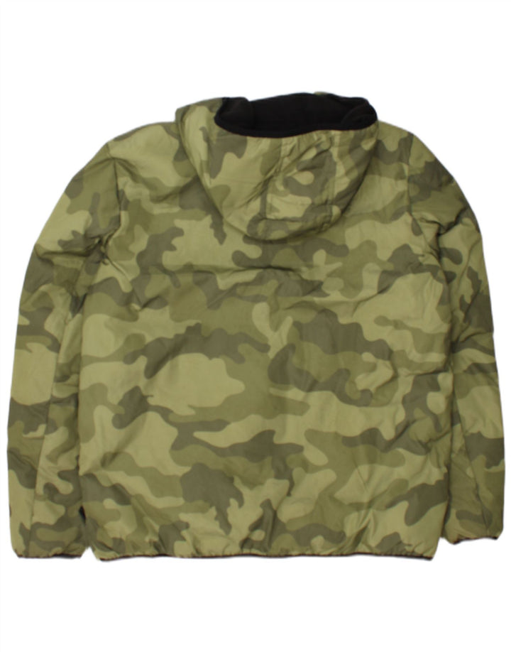 Champion Herren Kapuzenpullover, gepolsterte Jacke, UK 38, mittlere Khaki-Tarnung