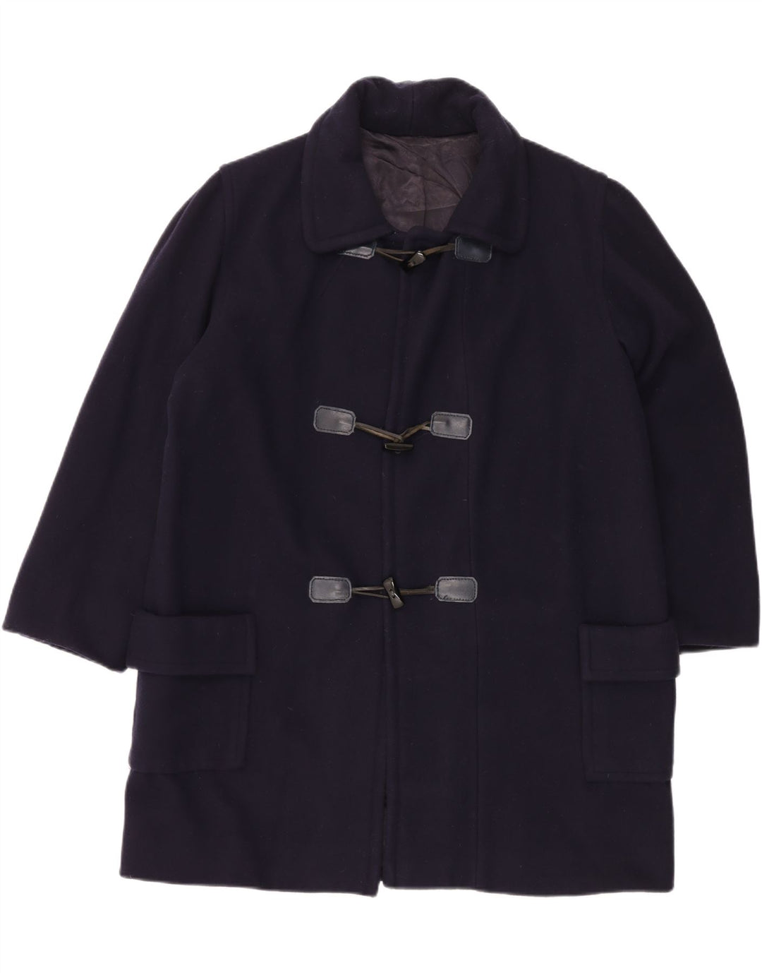 VINTAGE Herren Dufflecoat UK 40 Large Marineblau