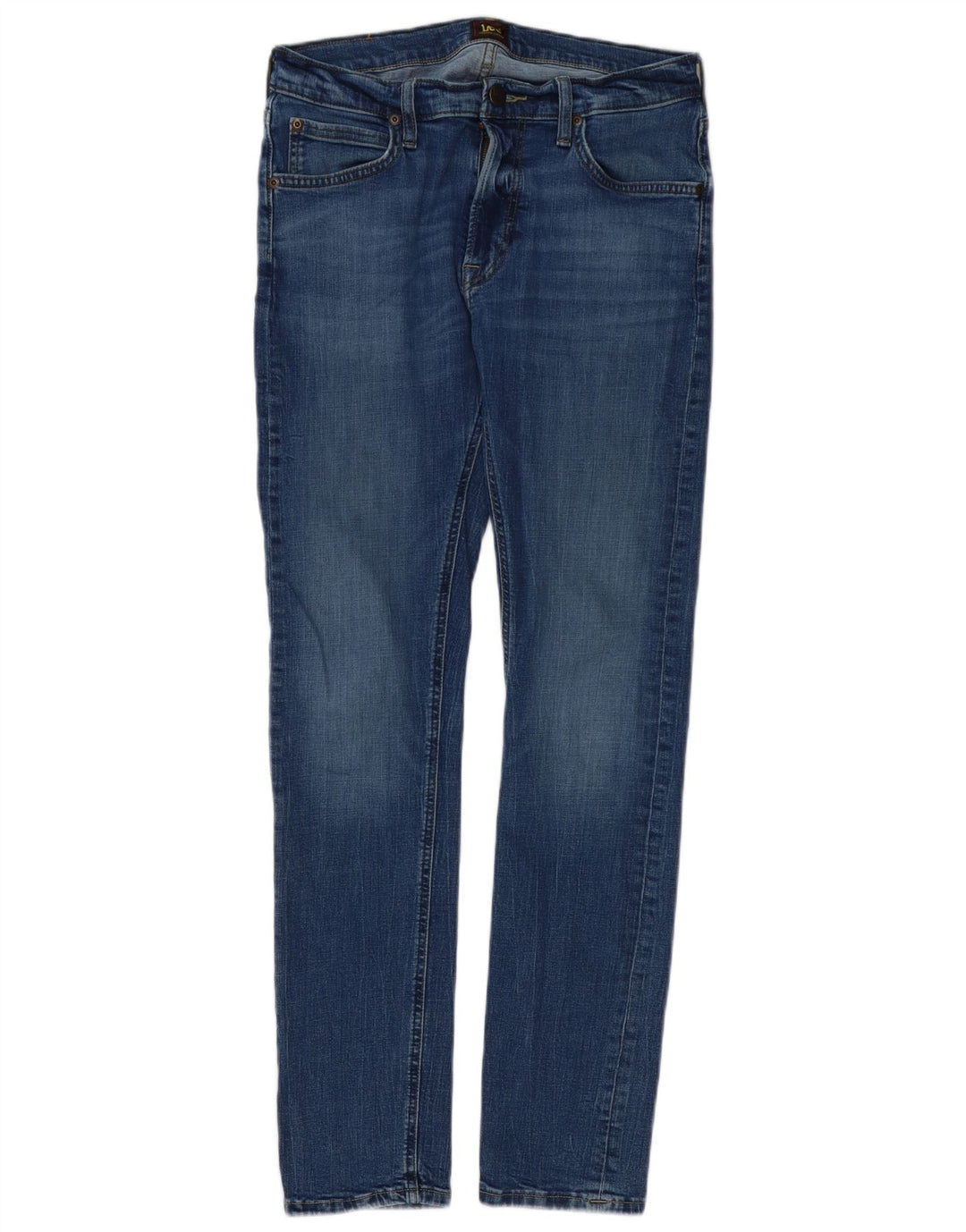 Lee Herren Luke Slim Jeans W31 L30 Blaue Baumwolle