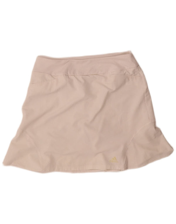 Adidas Damen Skort UK 14 Mittelweißes Polyester