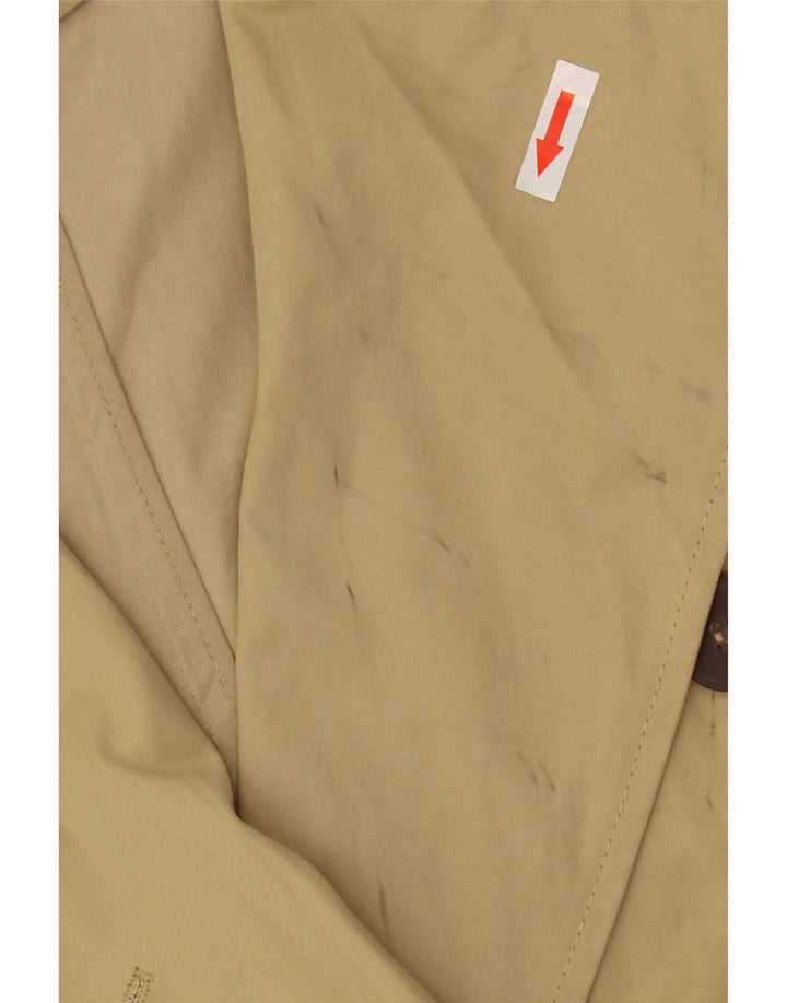 Zara Damen Übergroßer Trenchcoat UK 6 XS Beige Polyester