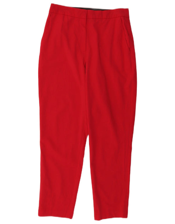 Topshop Slim Chino-Hose für Damen, UK 10, Größe S, W28, L28, Rot, Polyester