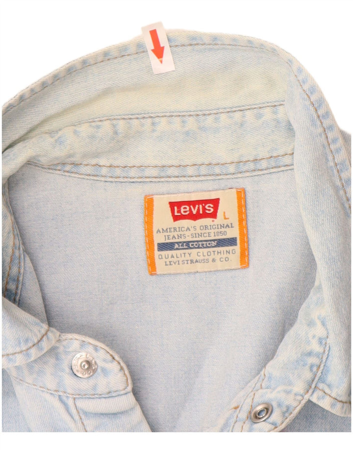 Levi's Herren-Jeanshemd, große blaue Baumwolle