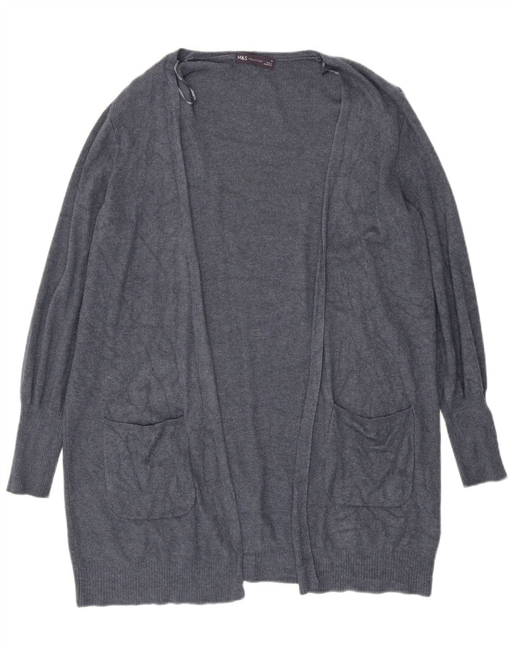Marks & Spencer Damen-Strickjacke in Übergröße, Gr. 12, Mittelblau