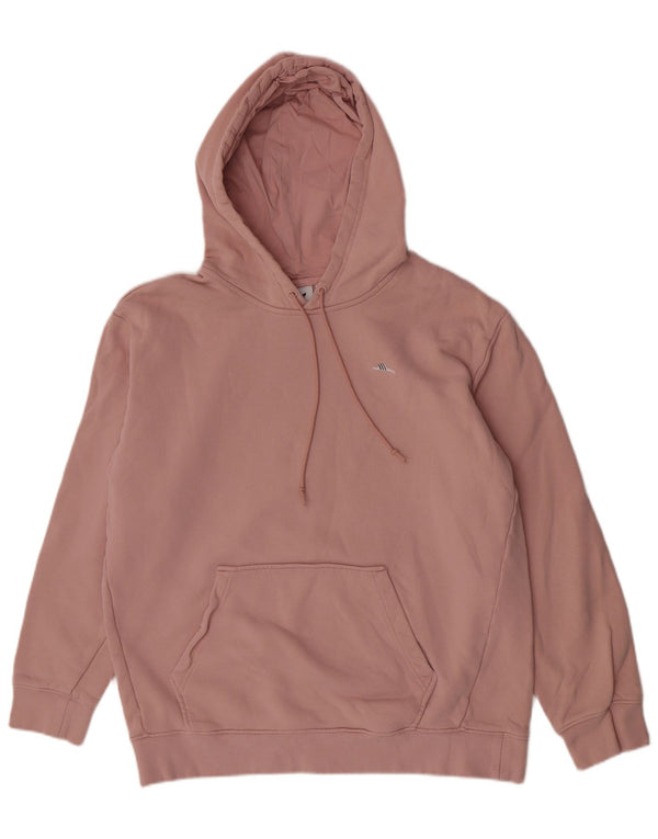 Adidas Damen Kapuzenpullover UK 14 Große rosa Baumwolle