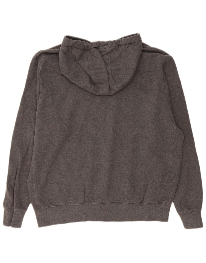 Nike Herren-Kapuzenpullover mit Grafik, groß, graue Baumwolle