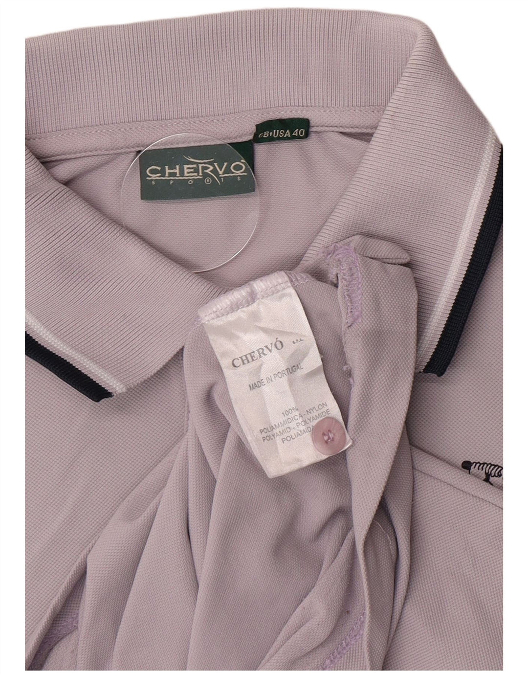 Chervo Herren Poloshirt UK 40 Medium Lila Polyamid
