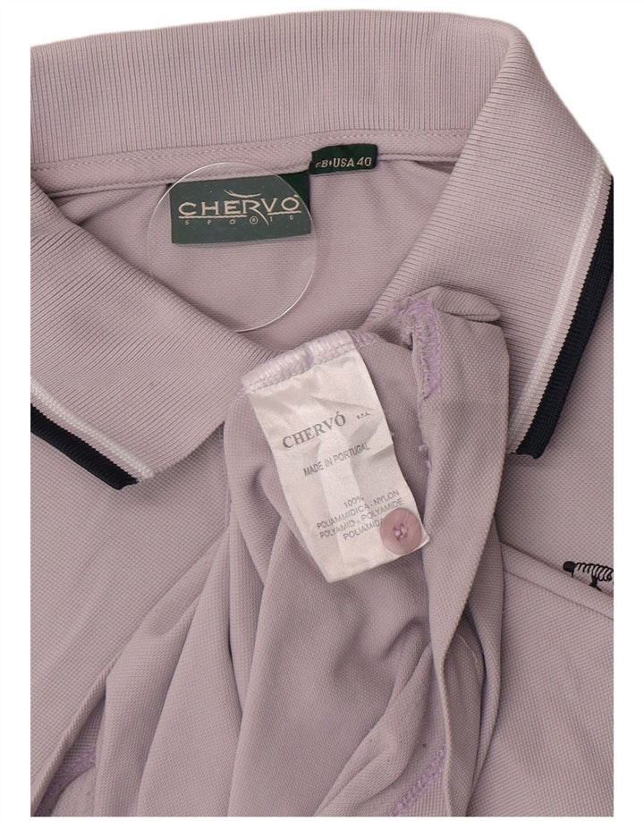 Chervo Herren Poloshirt UK 40 Medium Lila Polyamid