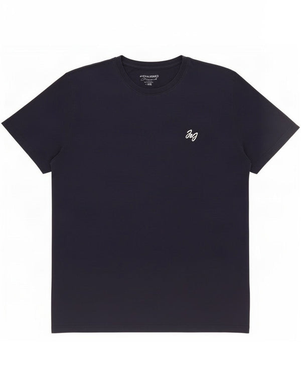 Jack & Jones Mens T-Shirt Top 2XL Navy Blue