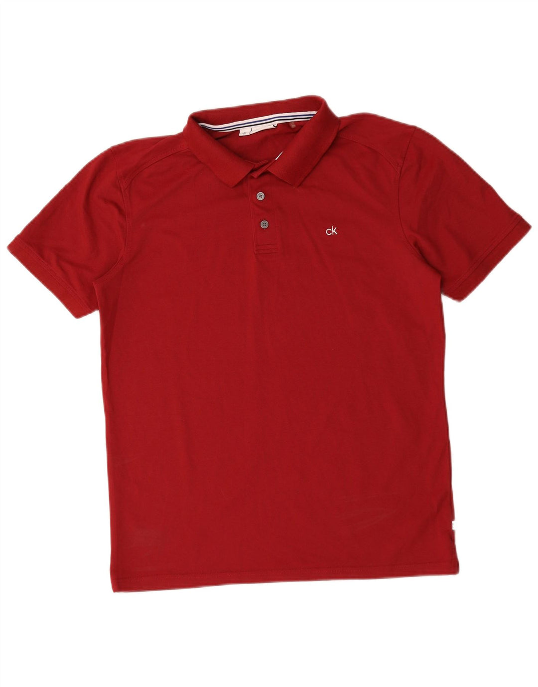 Calvin Klein Herren Golf-Poloshirt Mittelrot