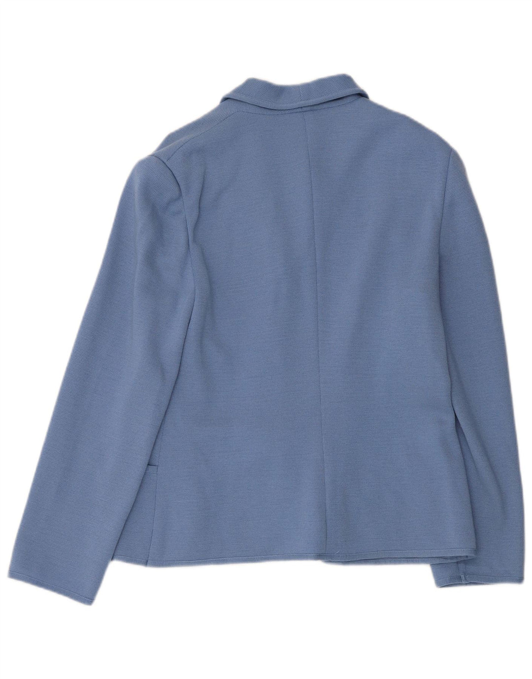Luisa Spagnoli Damen 3-Knopf-Strickblazerjacke UK 12 Mittelblau