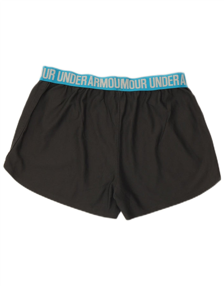 UNDER ARMOUR Damen Graphic Sport Shorts UK 14 Mittelschwarz Farbblock