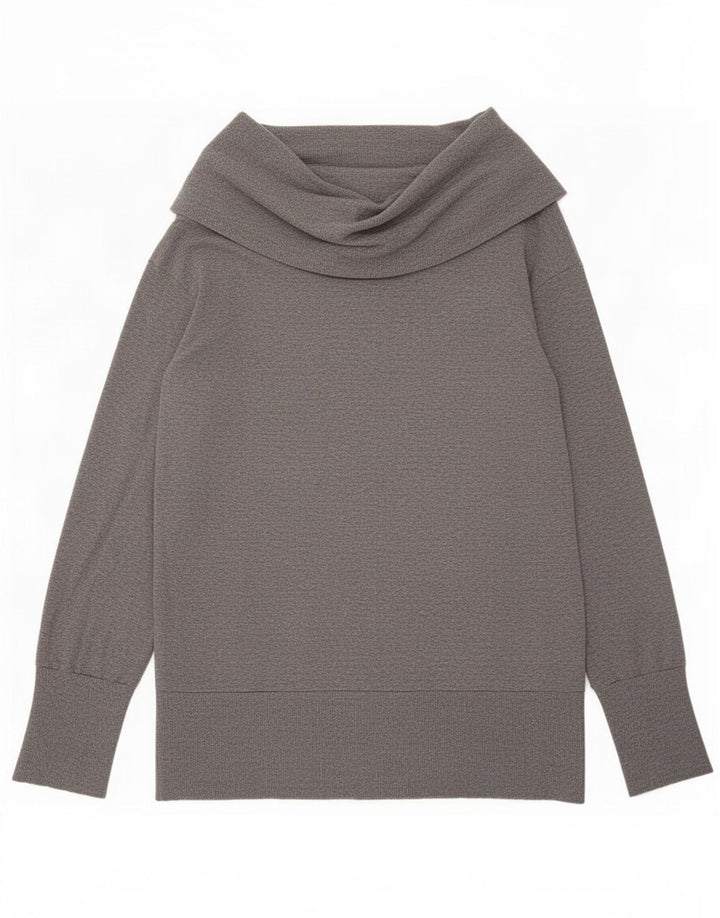 Oasis Damen Top Langarm UK 16 Large Grau