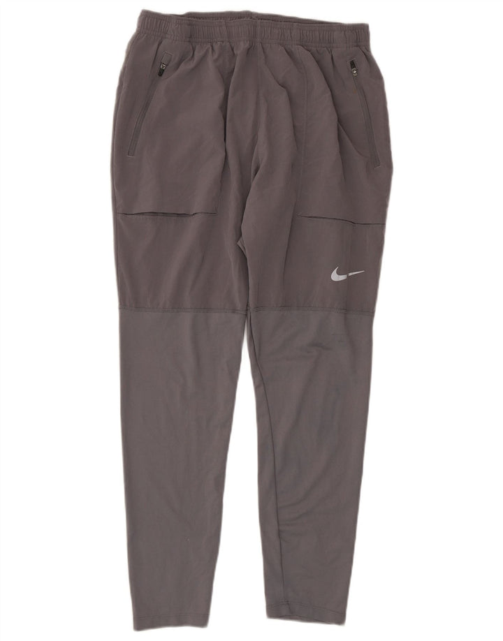 Nike Herren Dri Fit Trainingshose, Größe L, Grau, Polyester