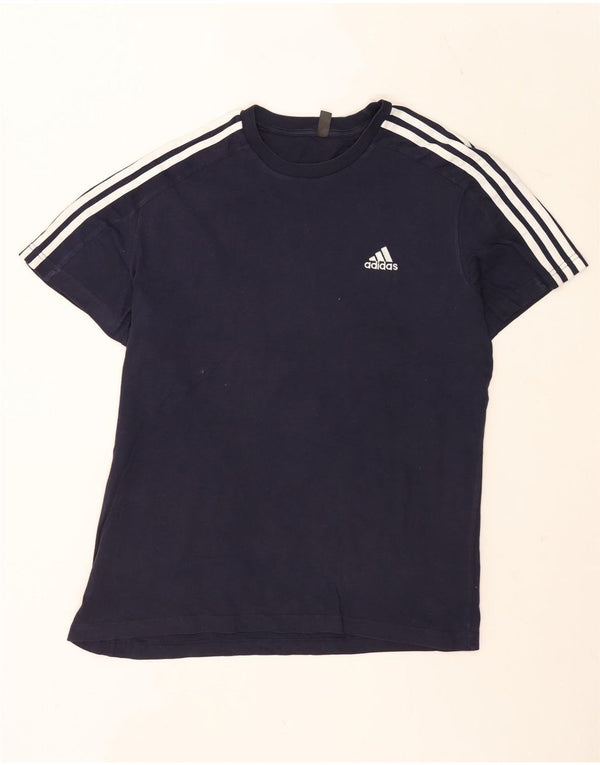 Adidas Herren T-Shirt Top XL Marineblau Baumwolle