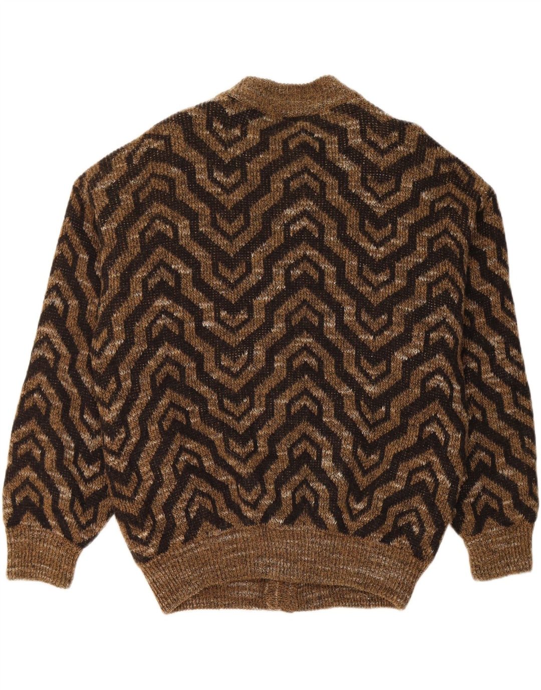 Rodrigo Herren Strickjacke XL Braun Geometrisch