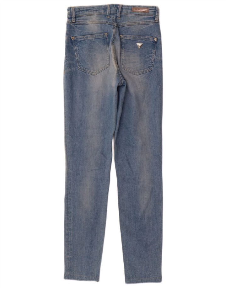 Guess Damen Skinny Jeans W24 L27 Blau