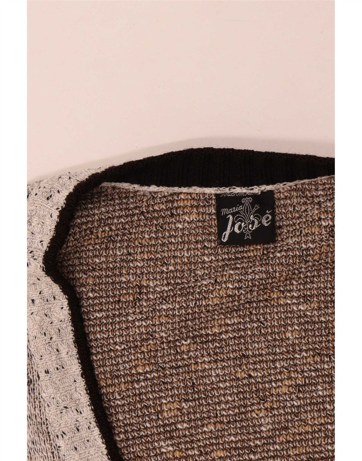Maria Jose Herren-Strickjacke, XL, Grau, Farbblock
