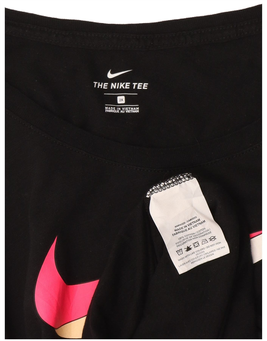 Nike Damen Grafik T-Shirt Top UK 20 2XL Marineblau Baumwolle