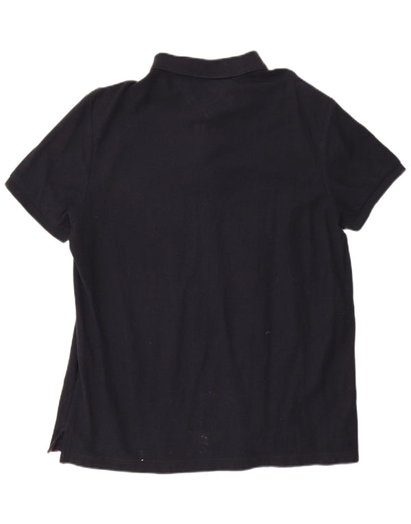Tommy Hilfiger Herren Poloshirt XL Marineblau Baumwolle