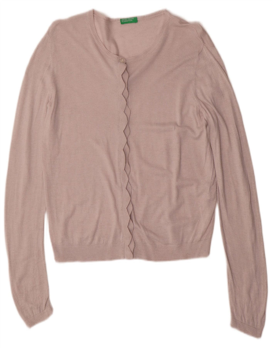 BENETTON Mädchen-Cardigan-Pullover, 11–12 Jahre, 2XL, rosa Viskose