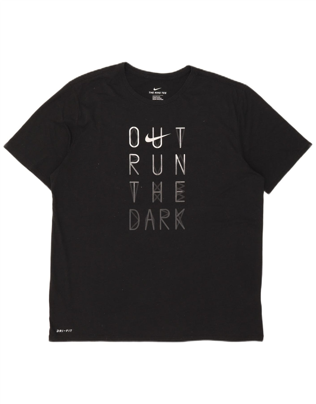 Nike Herren Dri Fit Graphic T-Shirt Top XL Schwarz Polyester
