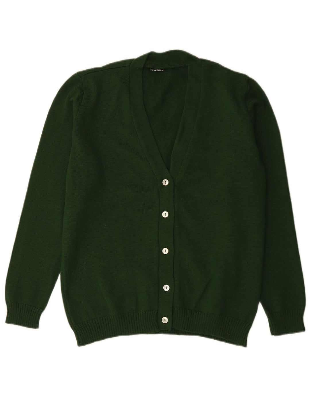 Vintage Damen Cardigan Pullover UK 14 Groß Grün