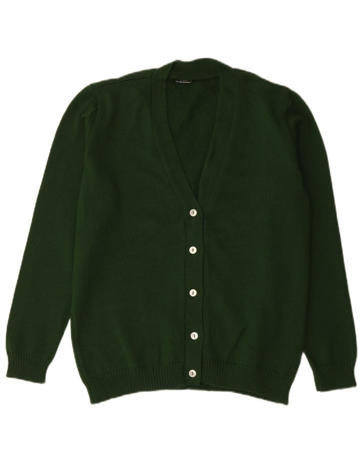 Vintage Damen Cardigan Pullover UK 14 Groß Grün