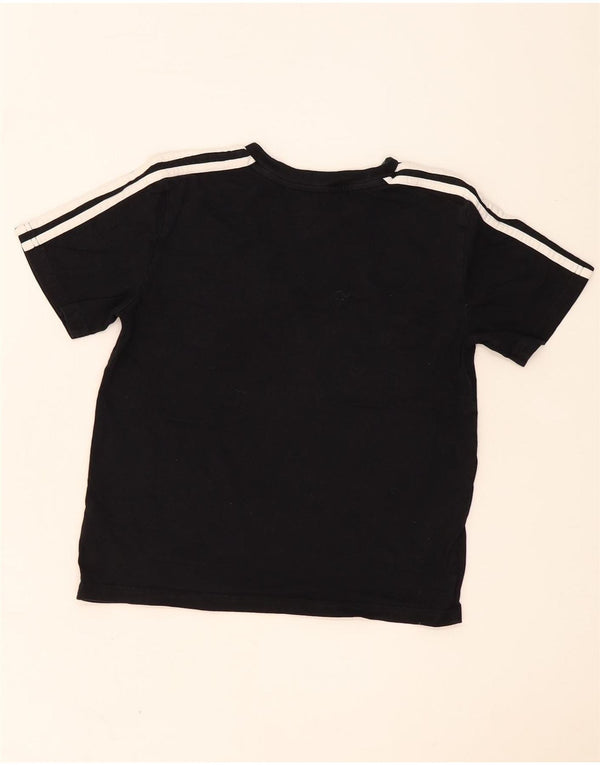 Adidas Mädchen Crop Graphic T-Shirt Top 7–8 Jahre Small Schwarz Baumwolle