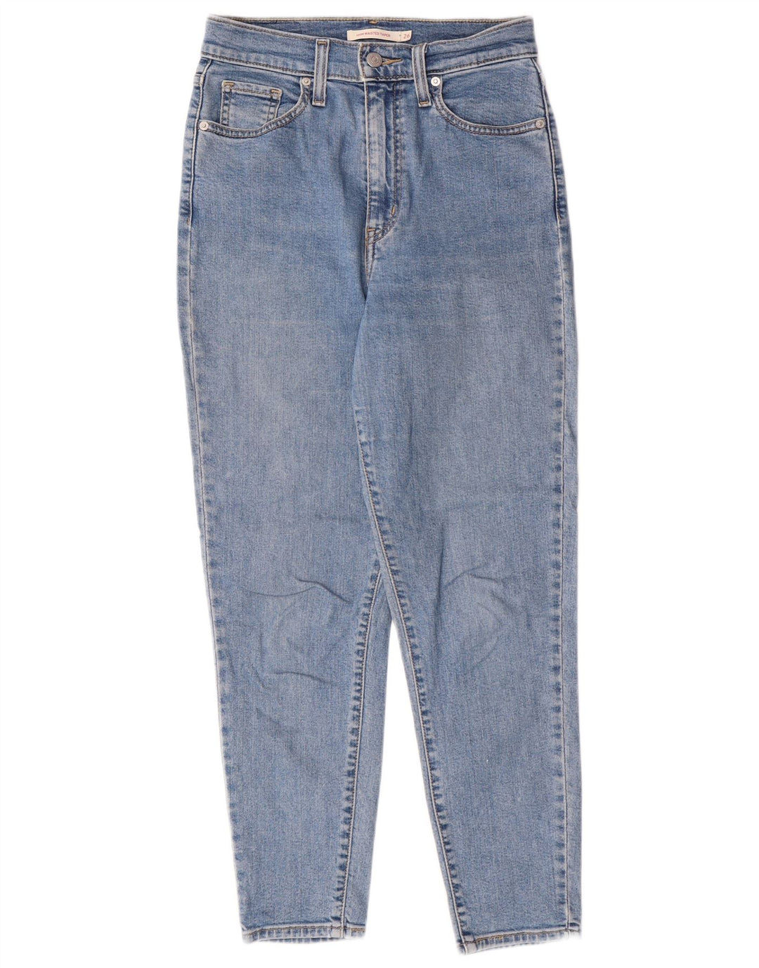 Levi's Damen High Waist Tapered Jeans W26 L27 Blaue Baumwolle