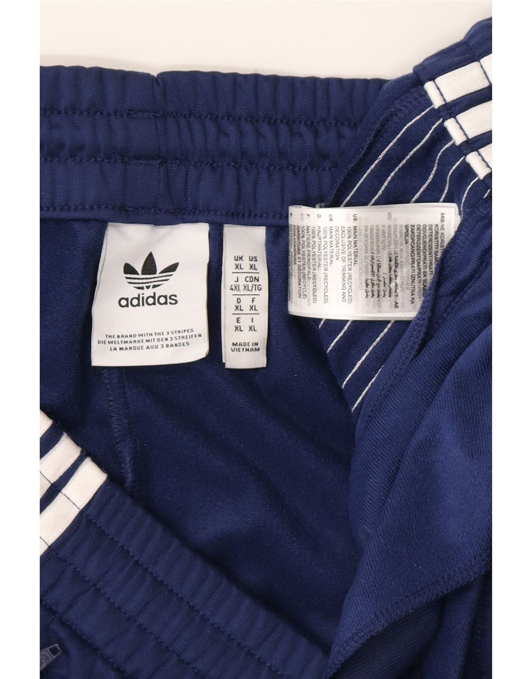 ADIDAS Herren-Trainingshose XL, Marineblau, Polyester