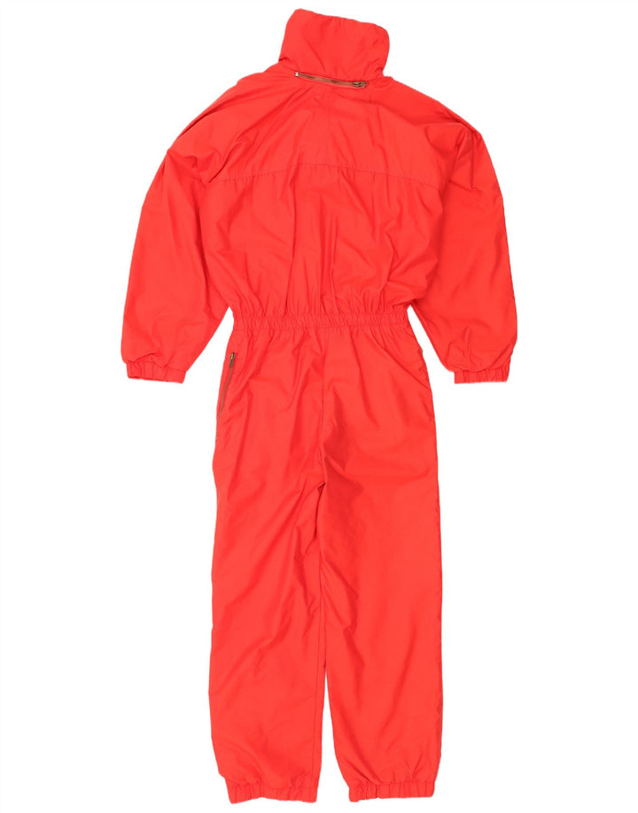 Vintage Herren Skioverall Großes rotes Polyamid
