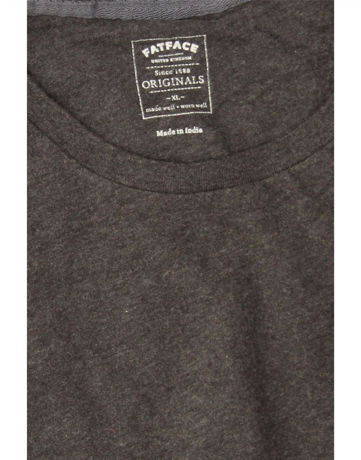 Fat Face Herren T-Shirt Top XL Grau Baumwolle