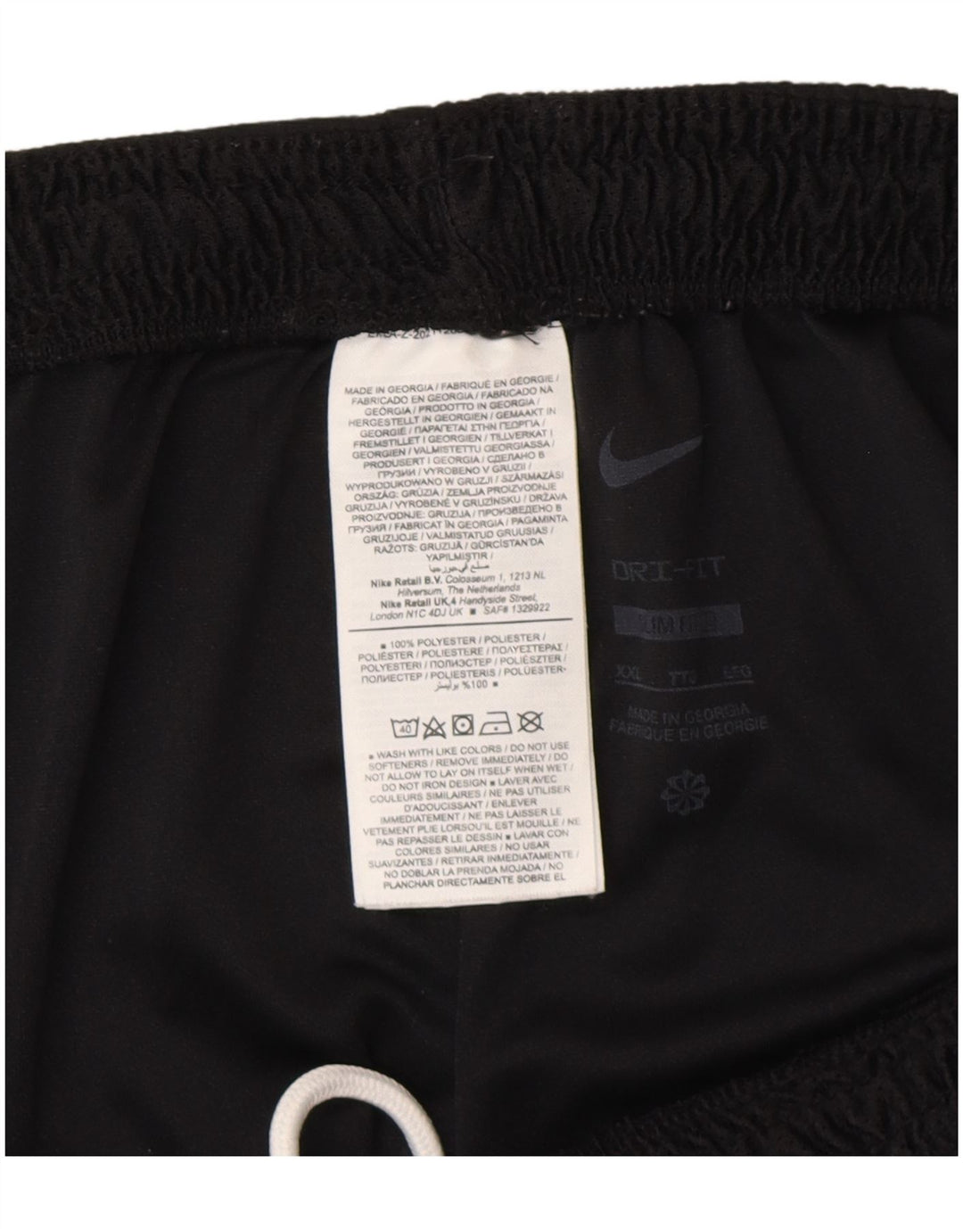 Nike Herren Dri Fit Slim Fit Sportshorts 2XL Schwarz Polyester