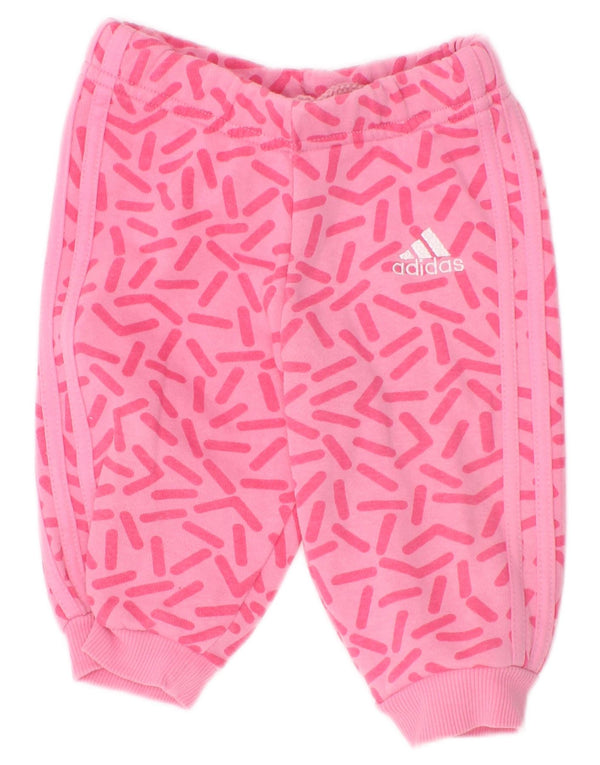 Adidas Baby-Mädchen-Jogger-Trainingshose, 3–6 Monate, rosa, geometrisch