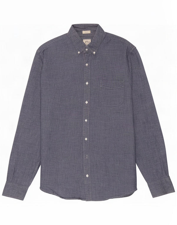 J. Crew Mens Tall Classic Fit Shirt XL Blue Cotton