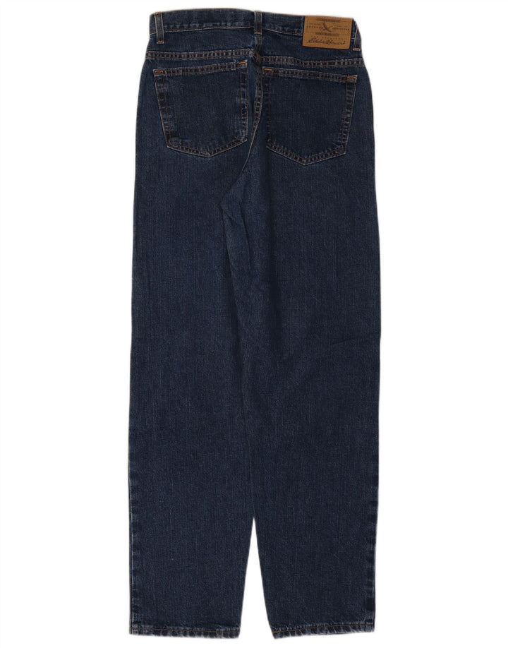EDDIE BAUER Damen Tapered Jeans US 8 Medium W28 L31 Marineblaue Baumwolle