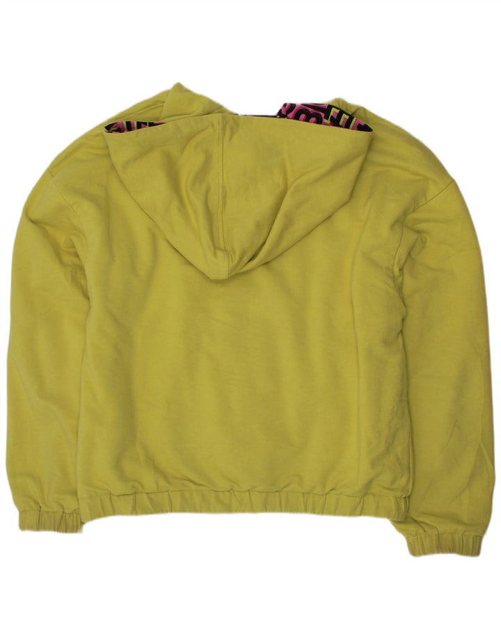 VINTAGE Wendejacke mit grafischer Kapuze für Mädchen, 11–12 Jahre, rosa Baumwolle