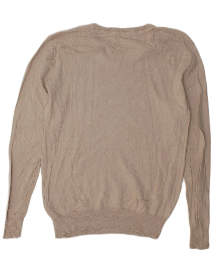 Refrigiwear Herren-Pullover mit V-Ausschnitt, groß, beige Seide