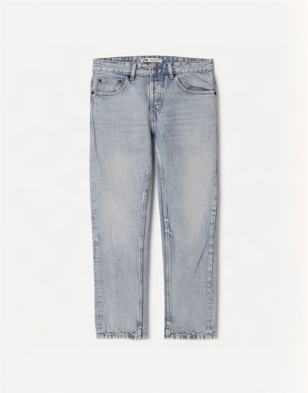 Zara Herren-Jeans, kurz geschnitten, EU 30, Größe S, W30, L26, Blau, Baumwolle