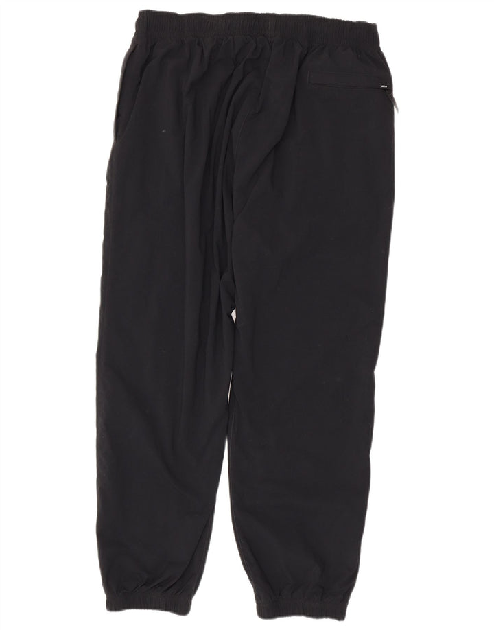 Nike Herren-Trainingshose, Jogginghose, mittelgroß, schwarzes Nylon