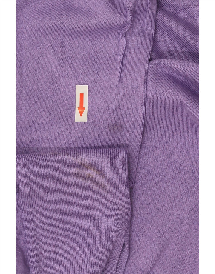 Rollkragenpullover von Zara für Damen, Gr. 12, mittelviolett