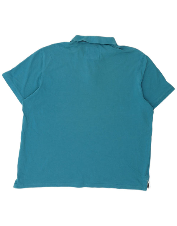 Crew Clothing Herren Poloshirt 2XL Blau Baumwolle