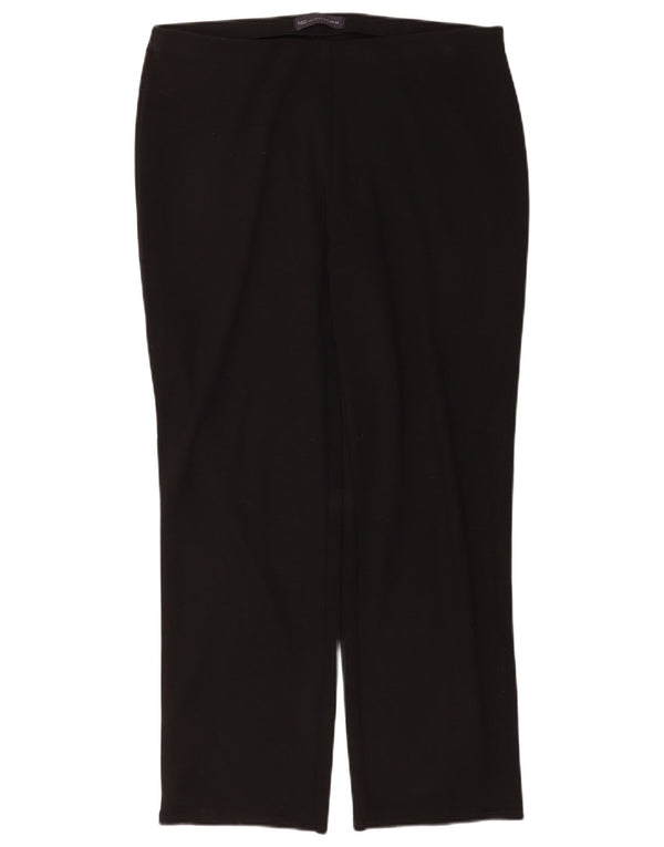 Marks & Spencer Damen Gerade Freizeithose UK 14 Large W34 L28 Schwarz