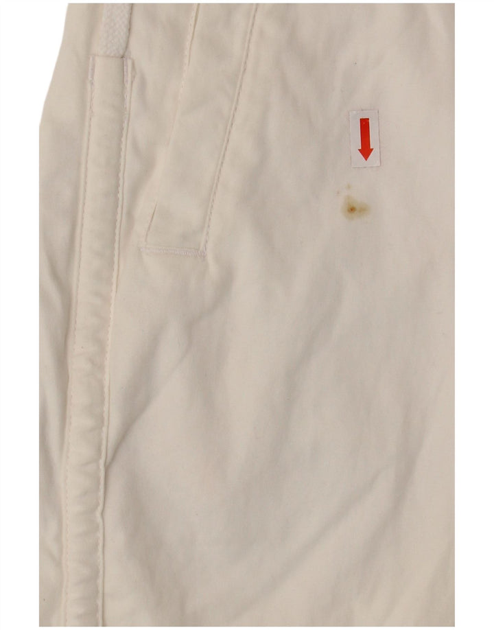NIKE Damen Chino-Shorts, UK 8, Größe S, W30, weiße Baumwolle