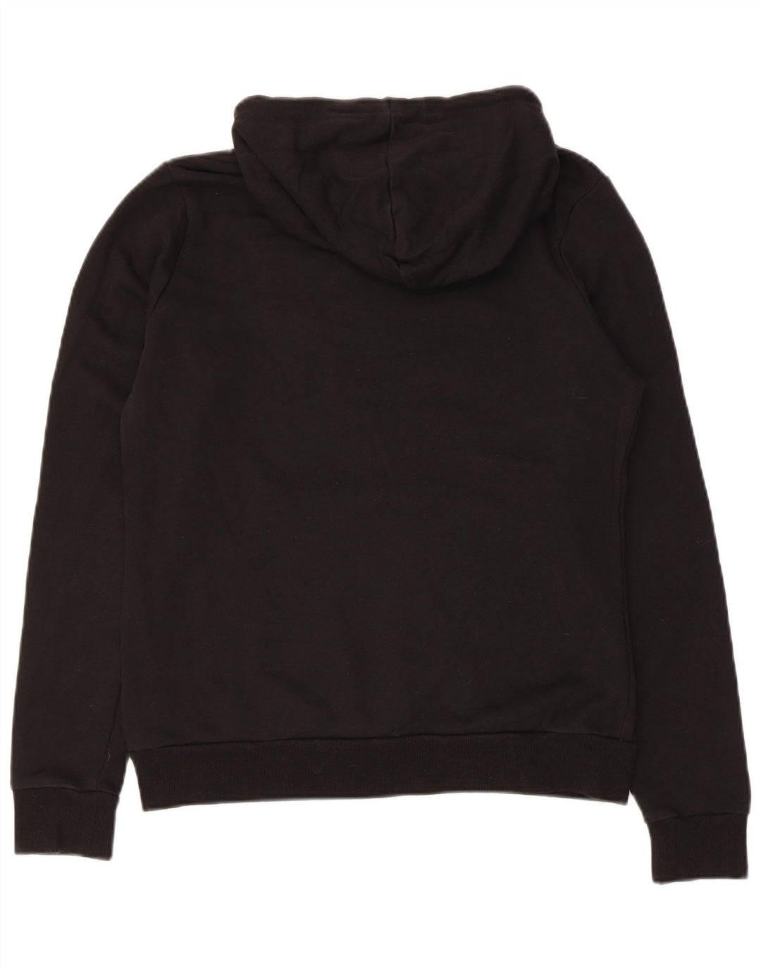 Puma Womens Graphic Hoodie Pullover UK 12 Medium Schwarz Polyester