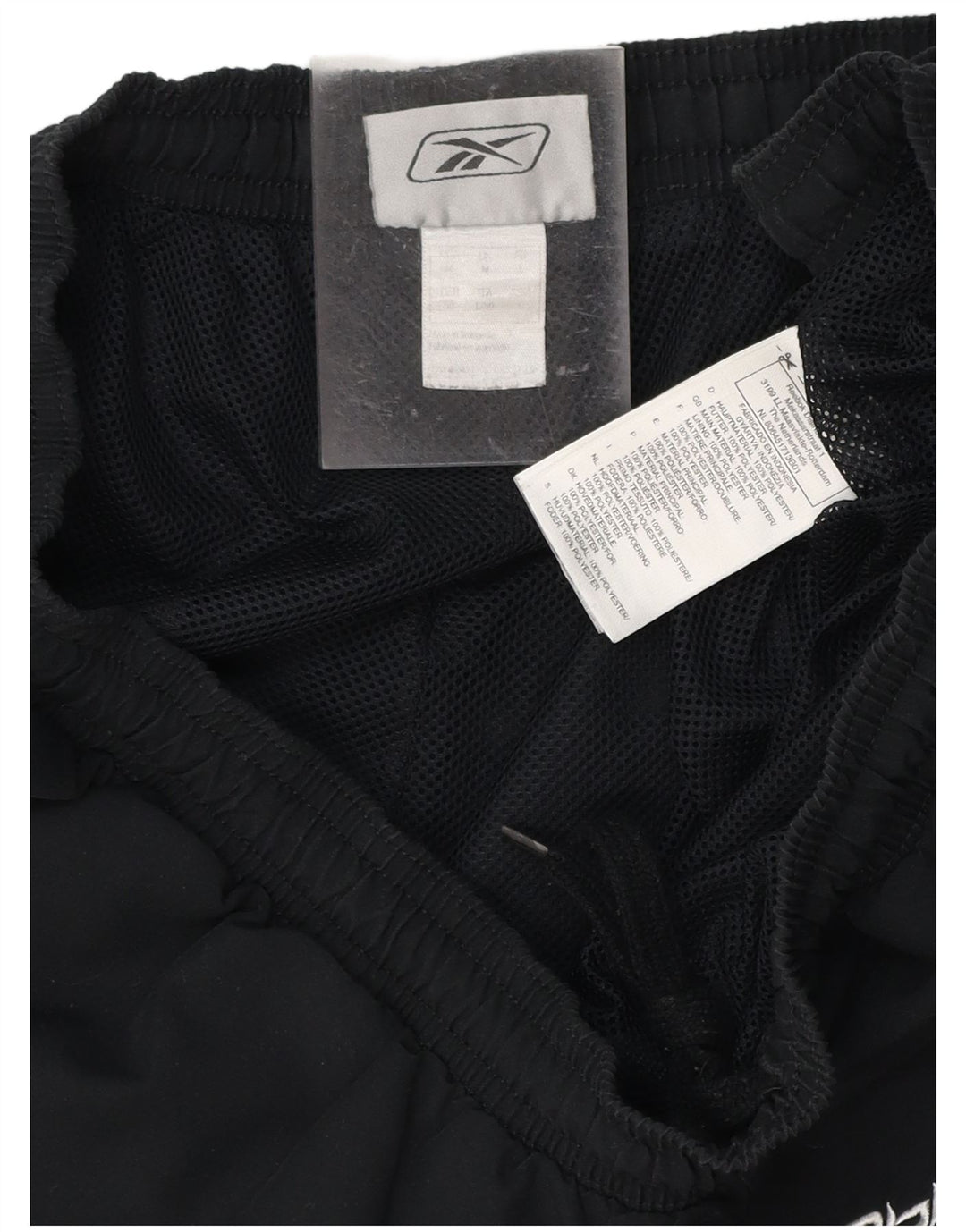 REEBOK Herren Graphic Bermuda Sport Shorts IT 50 Large Schwarz Polyester