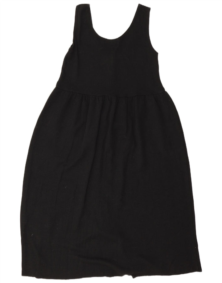 Kaos Damen ärmelloses Basic-Kleid, Einheitsgröße, schwarze Wolle